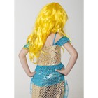 Карнавальный костюм "Золотая русалка", топ, юбка, парик, р-р 28, рост 98-104 см - Фото 4