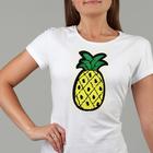 Термоаппликация двусторонняя «Ананас», с пайетками, 22,5 × 11,5 см, цвет жёлтый/белый - Фото 5