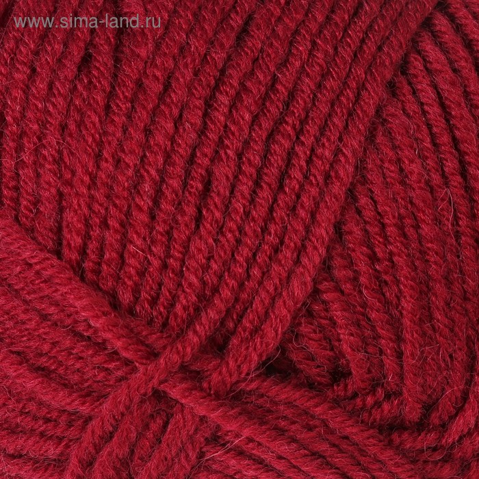 Пряжа "Merino de luxe 50" 49% шерсть, 51% акрил 280м/100г (3024 красный) - Фото 1