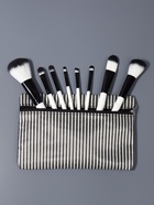 Набор кистей для макияжа SMOKY, 8 шт., чехол на молнии, белый, чёрный - Фото 2