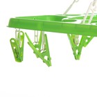 Сушилка для белья подвесная квадратная 16 прищепок, цвет МИКС - Фото 3