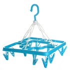 Сушилка для белья подвесная квадратная 16 прищепок, цвет МИКС - Фото 6