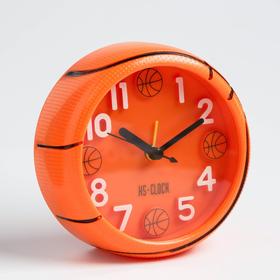 Будильник "Баскетбольный мяч", дискретный ход, 11.5 х 11.5 см, циферблат 11 см