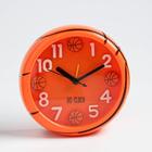Часы - будильник настольные "Баскетбольный мяч", дискретный ход, 11 см, 11.5 х 11.5 см, АА - фото 8391402