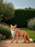 Садовая фигура из полистоуна «Лиса с пушистым хвостом», 72×19×44 см - Фото 7