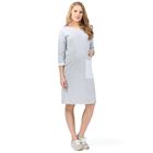 Платье "Капитолина" для беременных 100313 цвет серый меланж 282165, р-р 44 - Фото 1