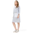 Платье "Капитолина" для беременных 100313 цвет серый меланж 282165, р-р 46 - Фото 3
