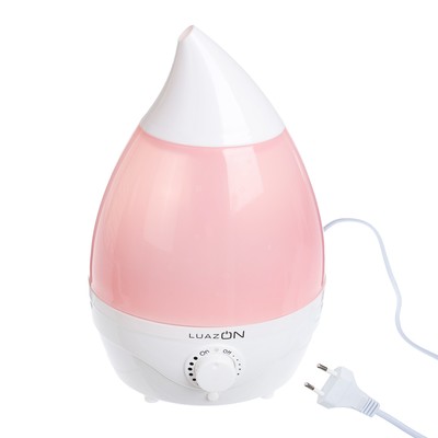 Увлажнитель воздуха Luazon LHU-04, ультразвуковой, 2 л, 18 Вт, бело-розовый
