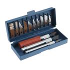 УЦЕНКА Набор резцов по дереву ЛОМ, пластиковая рукоятка, 13 шт. - Фото 2