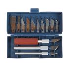 УЦЕНКА Набор резцов по дереву ЛОМ, пластиковая рукоятка, 13 шт. - Фото 3