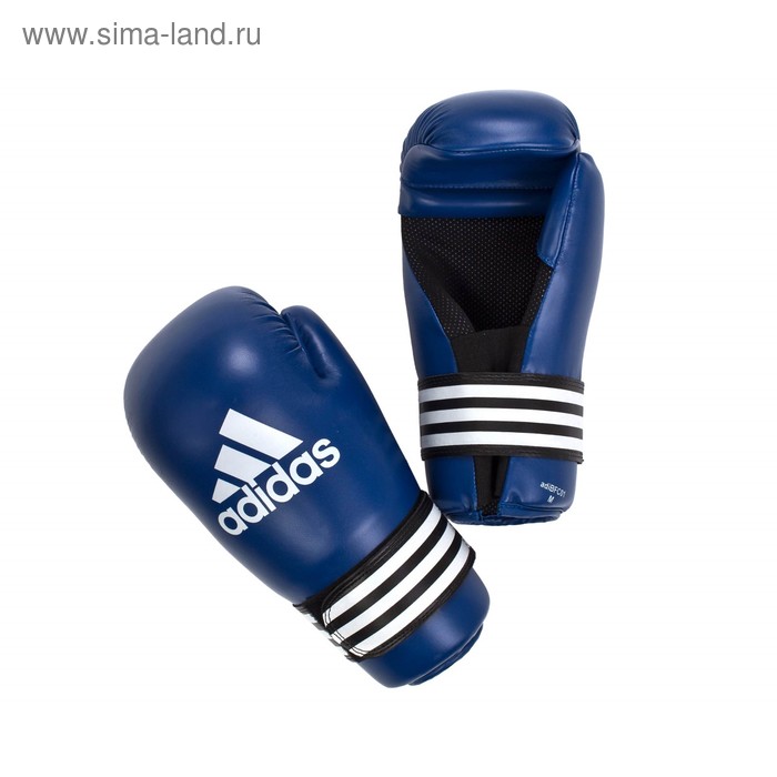 Перчатки для кикбоксинга Semi Contact Gloves размер S, цвет синий - Фото 1