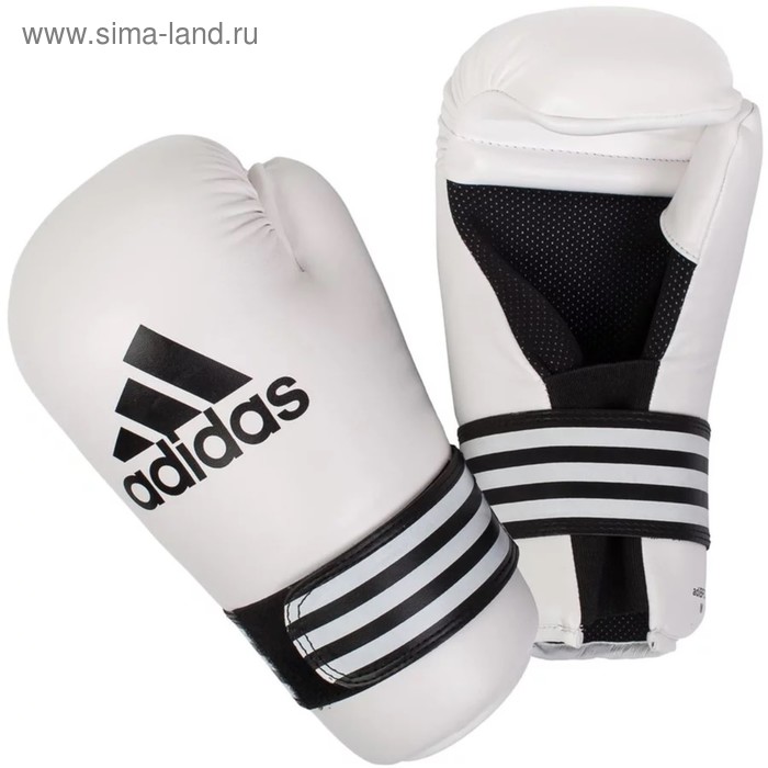 Перчатки для кикбоксинга Semi Contact Gloves размер L, размер белый - Фото 1