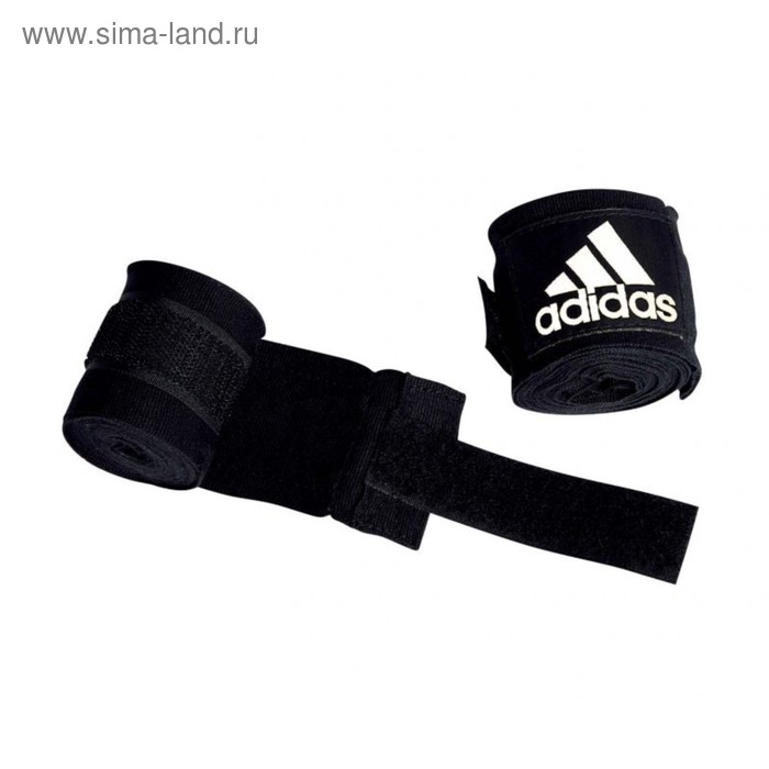 Бинты эластичные для бокса Boxing Crepe Bandage, длина 3,5 м, цвет чёрный - Фото 1