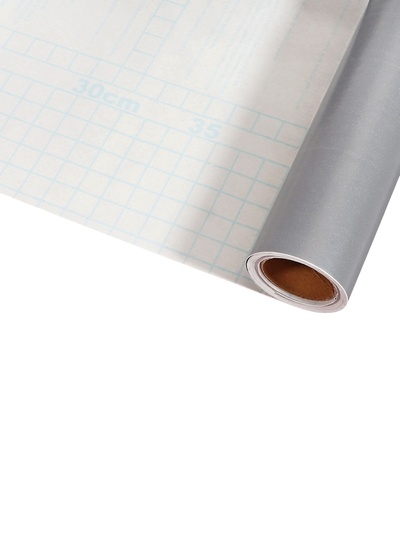 Плёнка самоклеящаяся, тёмно-серая, 0.45×3 м, 80 мкм