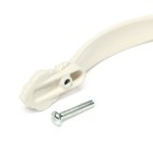 Ручка-скоба мебельная РС201, м/о 96 мм, белая, с золотой вставкой - Фото 6