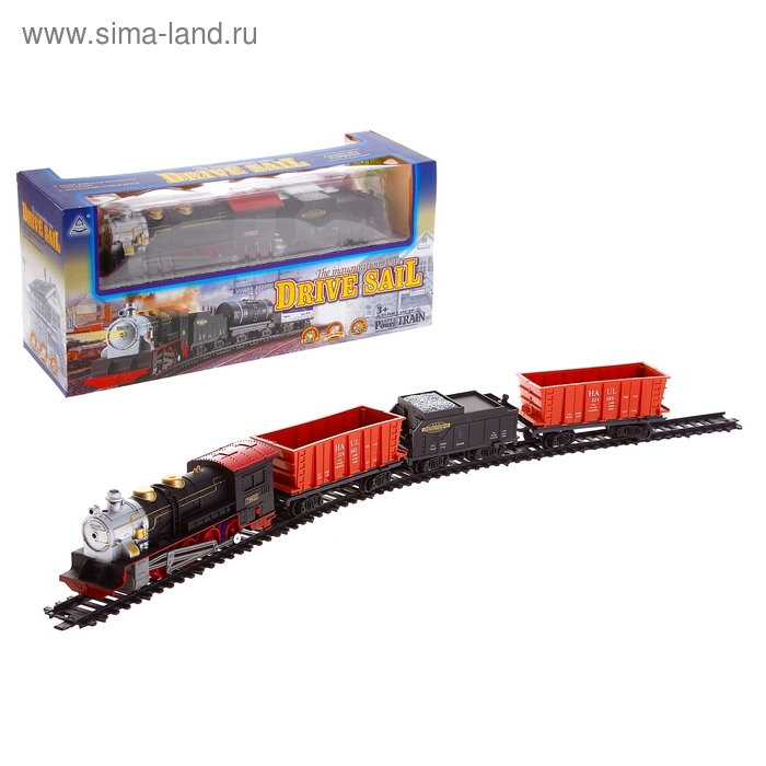 Железная дорога, на батарейках, световые и звуковые эффекты - Фото 1