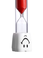 Часы песочные «Зубик», на 5 минут, 9×2.1 см, красные - Фото 6