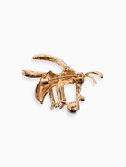 Брошь «Пчелка» с бусиной, цветная в золоте - Фото 3