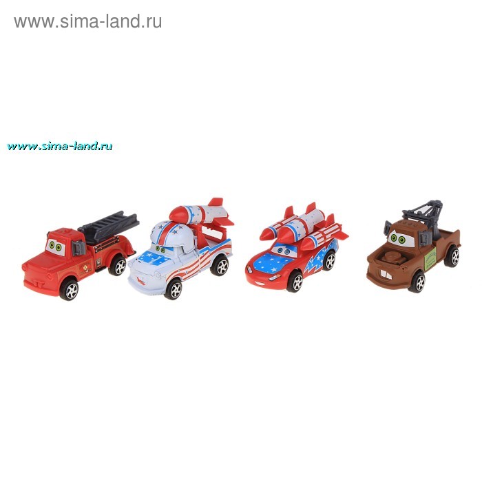 Машинки "Мультики", 4 вида - Фото 1