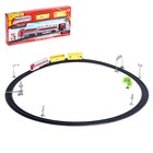 Железная дорога «Грузовой локомотив», со световыми и звуковыми эффектами, длина пути 2,92 м, цвета МИКС - Фото 1