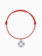 Браслет-оберег «Красная нить» денежная, цвет чернёное серебро, d=8 см - Фото 1