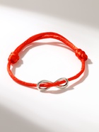 Браслет-оберег «Красная нить» бесконечность, цвет серебро, d=8 см - Фото 5