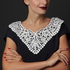 Воротник пришивной, 35 × 28,5 см, цвет белый - Фото 2