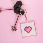 Вышивка крестиком на брелоке "Лиса и сердце", 2 канвы в наборе - Фото 6