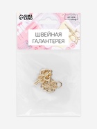 Декоративная застёжка, 4.5×1.5 см, цвет золотой - Фото 6