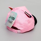 Кепка детская для девочки «Кошечка», с заколочками, р-р. 52-54 см, 5-7 лет - Фото 6