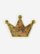 Термоаппликация «Корона», с пайетками, 8×5.8 см, цвет золотой - Фото 3