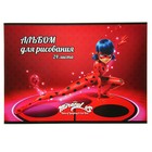 Альбом для рисования А4, 24 листа на скрепке LadyBug, выборочный УФ-лак, МИКС - Фото 1