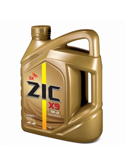 Масло моторное ZIC X9 5W-40, SN, 4 л