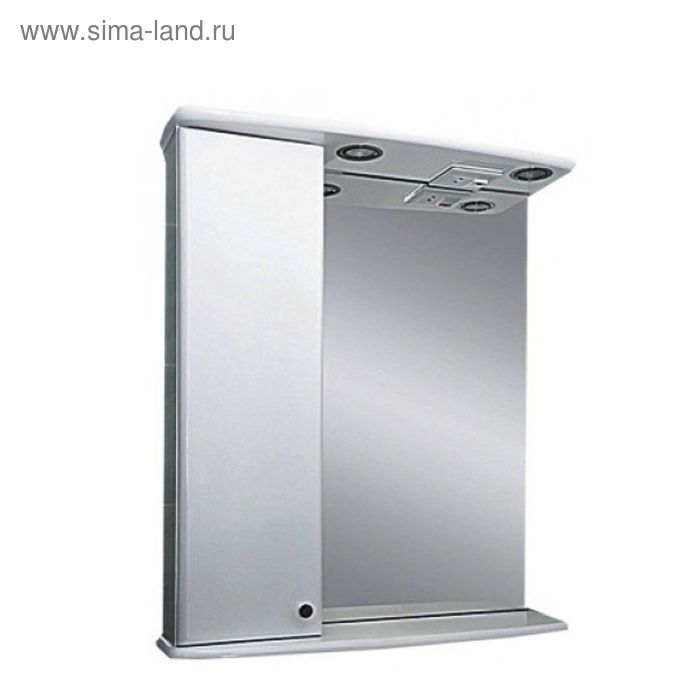 Шкаф-зеркало Misty "Астра-50", с подсветкой, левый 50 см х 18 см х 72 см - Фото 1