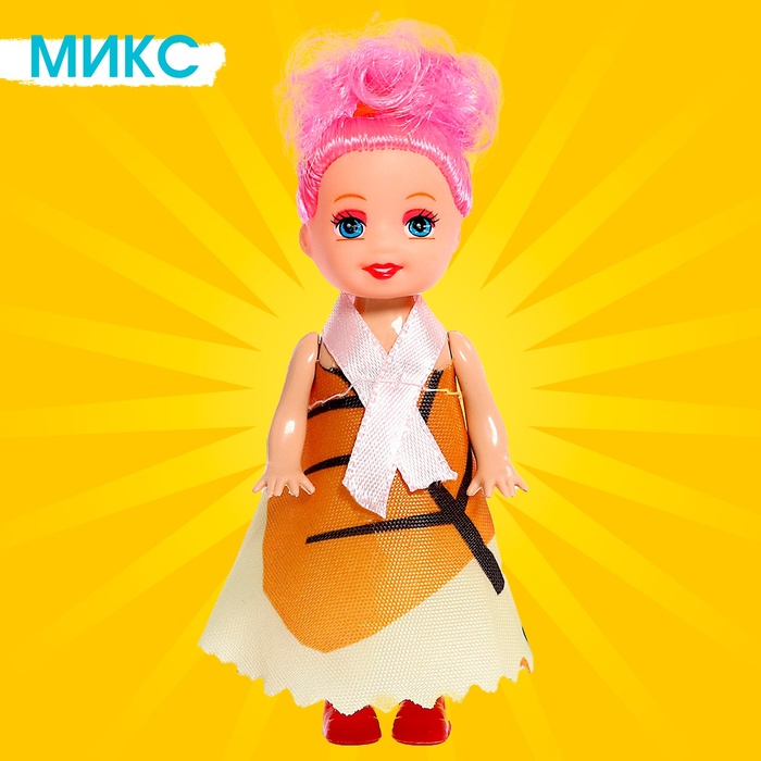 Кукла малышка «Кира» в платье, МИКС - фото 1908220253