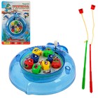 Рыбалка заводная "Морские жители", 8 рыбок, 2 удочки, МИКС - Фото 3