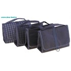 Косметичка - сумка дорожная раскладная "Клетка", микс - Фото 2