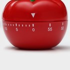 Таймер механический Доляна «Помидор», кухонный, 6.5×6.5 см, красный - Фото 2