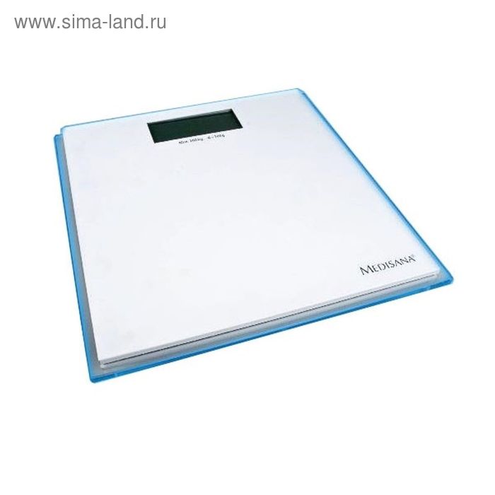Весы напольные Medisana ISB, электронные, до 180 кг, белый/голубой - Фото 1