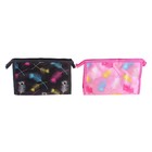 Косметичка с карманом "Пёрышки", атласная - Фото 1