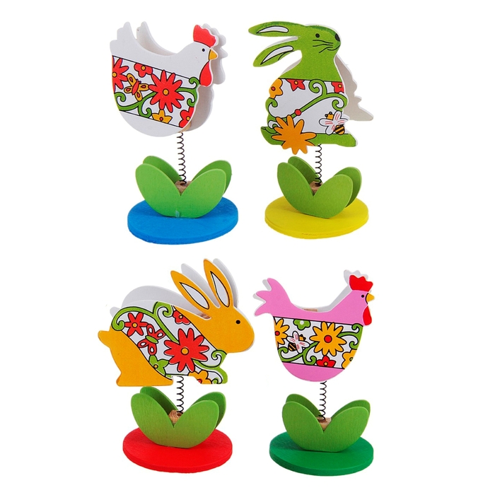 Визитница - прищепка "Весёлый зоопарк", микс - Фото 1