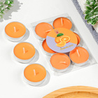 Набор свечей ароматических чайных, 6 шт., апельсин - Фото 1