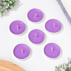 Набор свечей ароматических чайных 6 шт., лаванда - Фото 2