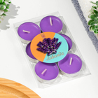 Набор свечей ароматических чайных 6 шт., лаванда - Фото 4