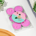 Набор свечей ароматических чайных 6 шт., роза - Фото 4