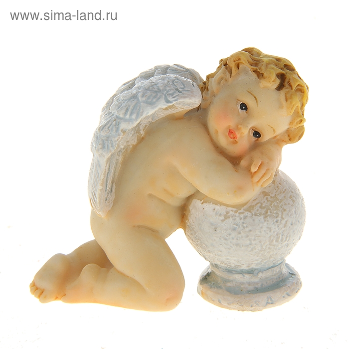Сувенир полистоун "Ангелочек-дрёма" 5х3,5х5 см - Фото 1