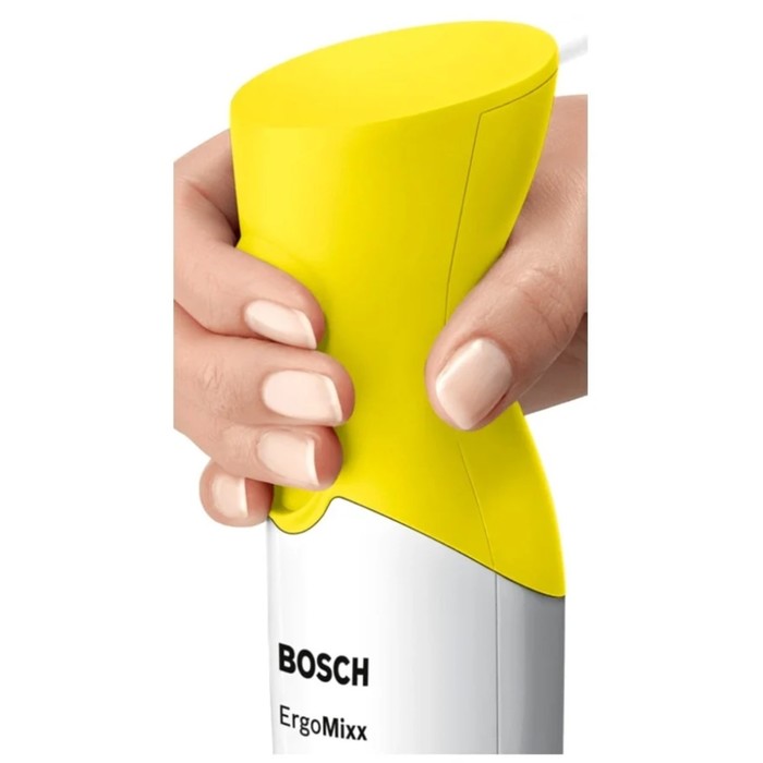 Блендер Bosch MSM 66110Y, погружной, 600 Вт, белый/желтый - фото 51331731
