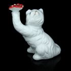 Сувенир керамика под фарфор "Котёнок ловит бабочку" стразы 9,5х6х4,5 см - Фото 3