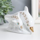 Сувенир "2 дельфина" стразы 7,5х13,5х4,7 см - фото 20557054