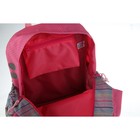 Рюкзак школьный с эргономичной спинкой Belmil, 40 х 30 х 21 см, Girls Team, серый/розовый - Фото 7